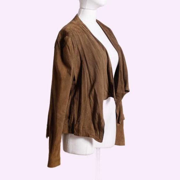 MUUBAA Brown Suede Vintage Long Sleeve Jacket - Picture 4 of 6